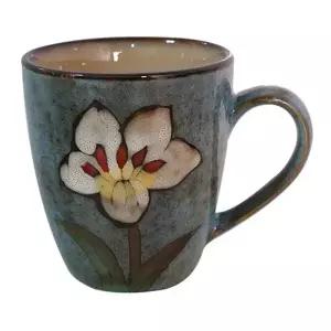 TBZ 핸드페인팅 소담 머그컵 2개(레드 스카이블루)