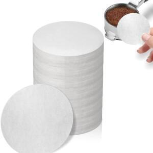 500 Pcs 커피 종이 필터, 58 mm 표백되지 않은 에스프레소 퍽 스크린 Portafilter Breville Barista, Mr와