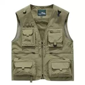 레저 야상 망사 안전 멀티 포켓 작업 조끼 베스트