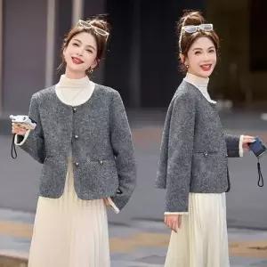 마킷5 여성용 울 모피코트 리버시블 코트 JEN1