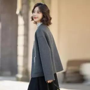 마킷5 여사친 울 캐주얼 가을 모피코트 더블 코트 슬림핏 상의 JEN3