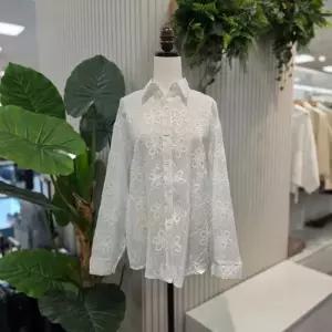 스테파니 HC05 시스루플라워셔츠 레이스셔츠 플라워 시스루 A26SH6108