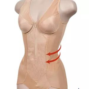 (럭센스)바디 볼륨과 라인을 살린 플라워포인트 디자인 여성 지퍼올인원보정 속옷 여자 세트