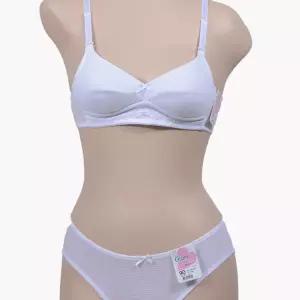 글로리 AA컵 주니어 노와이어 2단계 브라팬티세트AA 학생 브래지어 셋트 여아 이어AA AA