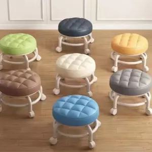 이동식 좌식 작은 청소의자 빨래 바퀴달린 미니 작은의자 달린 작업 간이소