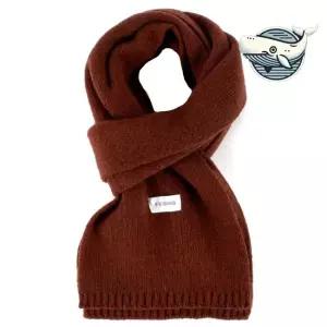 따뜻한 브라운 니트 머플러 미니 귀여운 숏 브라운목도리 쁘띠목도리 짧은목도리