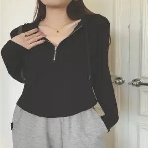 여성 데일리 반집업후드티 UC-0032캐주얼 가을 여자겨울 지퍼 후드 여자디 심플 무지 민무늬