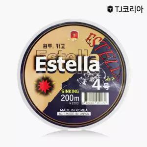 TJ코리아 에스텔라 200m 감성돔 카고 원투 낚시 원줄바나 꼬임방지 고급 용품 싱킹 인장력 강력한원사 루어