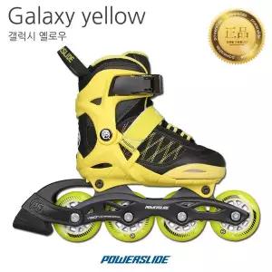 [아웃도어스/파워슬라이드]파워슬라이드 갤럭시 옐로우 아동용 인라인 스케이트