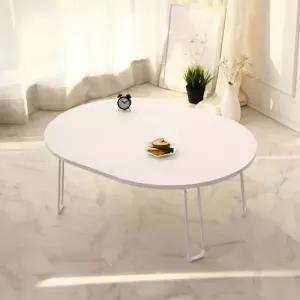 국산 타원형 접이식 소파 거실 테이블 800mm 좌식 좌탁 간이 밥상