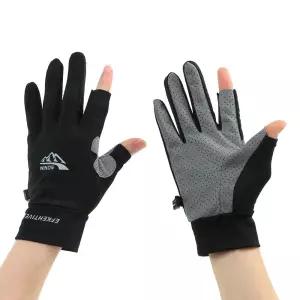 논슬립 남성 운동용 스포츠 2컷 쿨링 장갑 (L-블랙)레저 등산 패션 논장갑 운전용 등산용 얇은 여름 커팅