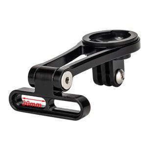 조절 가능 자전거 컴퓨터 홀더 방수 핸들바 속도계 마운트 스템 액세서리