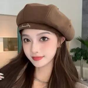 카페 빵모자 매니저 모자 매장 영문 스타일 베레모 남녀공용 화가 바리스타 패션 모자 모자 캡 포인트 모자