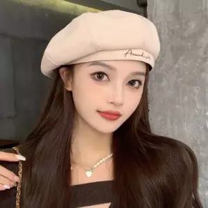 포인트 자외선차단모자 레터링 버킷햇 여자 베레모 패션모자 화가모자 비행기 팔각모 원픽