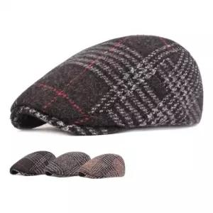 중년남성모자 모자 남자 베레모 헌팅캡 체크 할아버지모자 아빠 외출 빵모자 패션 남성모자 원픽
