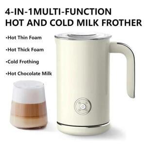 가정용 자동 전기 우유 거품기, 이탈리아 커피 머신, 냉온 혼합 컵, 220V, 4in 1