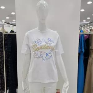 꼼빠니아레터링 라운드 반팔 티셔츠 CAFU5WK0_CJ