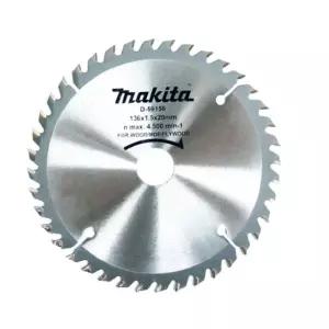 마끼다 원형 톱날 팁쏘 절단 목재용 136mm 40 절삭공구 작업 절단용 커터 교체