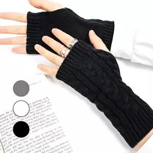 3색 꽈배기 니트 핸드워머 겨울 방한 손등 손목 장갑 글로브 골프스포츠핸드워머 토시 겨울암