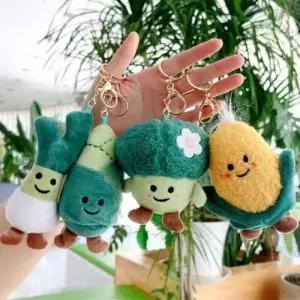 열쇠고리 배추 자동차 야채친구 인형키링 키체인