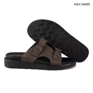 홀릭메이커 남성 둥근코 캐주얼 투버클 슬리퍼 HBM073남자 둥근 베이직 사무실화 실내화