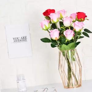 소품용기 골드와이어 화병 S 샴페인 꽃병 인테리어 북유럽