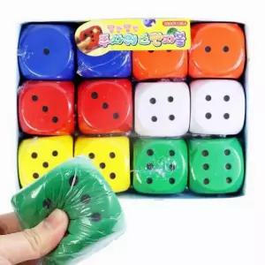 주사위 12개 공 놀이 스펀지 주사위 소프트 볼 게임