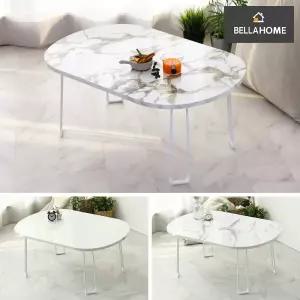 LPM 까리노 타원형 접이식테이블 720X480(CN9245)거실 형테이블 디자인 다과상 형식탁 공부 어린이상