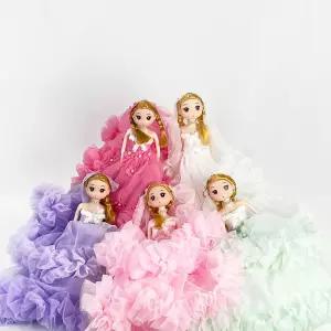 러블리 플라워 가든 파티 프린세스 빅 키링 5colors인형링 가방고리 등원 즈고리 공주 공주링 열쇠 인형링