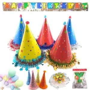 (종류 일반형 고깔모자-20개)종이 꼬깔모자 일반형 20개 고깔모자 생일파티 생일축하 생일잔치 유치원 이벤