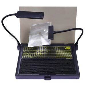 건담 모델 제작을 위한 휴대용 작업대 건담 빌딩을 위한 모델 키트 도구 고정밀 작업에 적합한 LED 조명 KJ019