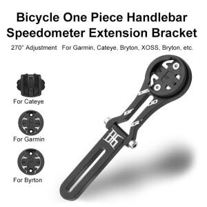 자전거 알루미늄 스틸 컴퓨터 마운트 도로 조정 가능 속도계 브래킷 Garmin/Cateye/Bryton 등 원피스 핸들