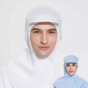 2색 1개 마스크 고리 어깨 위생모 주방모자 위생모자 조리모 조리모자 식품 공장