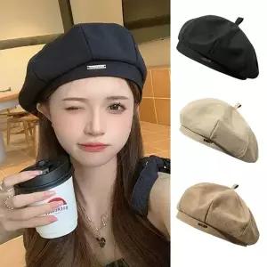 여성모자 펜던트 팔각모 화가모자 팔각 베레모 모자