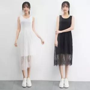 민소매 레이어드 레이스 원피스 ELC-9032나시 휴가 바캉스룩 여행지 여름