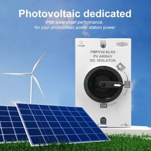 PV DC 1200V 32A tommn IP66 방수 태양광 회전 핸들 아이솔레이터 로터리 스위치 단로기, 분배 상자 용