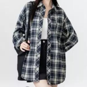 마이빌롱스 남자 여자 오버핏 캐쥬얼 남방 체크 셔츠 여성용블라우스 기본 쇼핑몰 캐남방 코디 무늬 긴팔