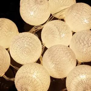 LED코튼볼라이트(화이트)볼 볼램프 트리장식 인테리어 조명 볼조명 예쁜