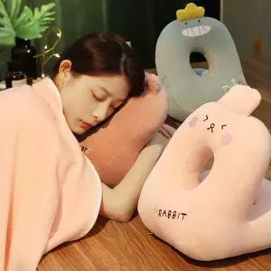 폭신폭신 귀여운 동물 캐릭터 낮잠쿠션 등쿠션 팔베게 핸드워머 배게 베개 사무실 사무용 학생 쿠션 베게