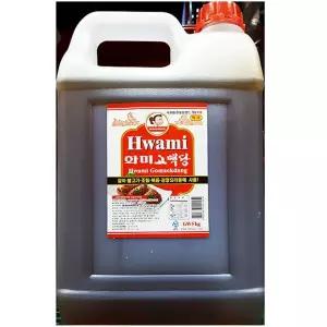 황물엿 (화미 5K)X3고맥당 갈색 조림용 볶음용 강정요리 업소용 대용량 식당용 옥수수전분 말통 조미료