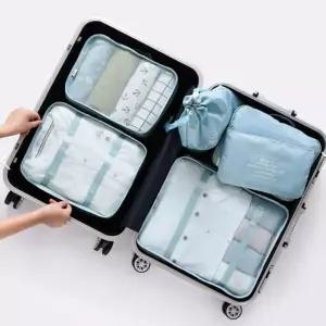 여행용 캐리어파우치 6종세트 생활방수 신발 화장품소품치 의류치 용치 치세트 파우치 정리가방 정리백
