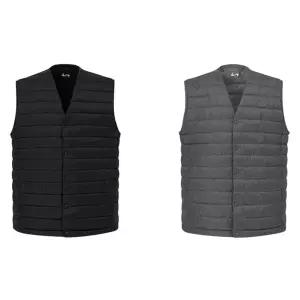 보온성 높은 경량조끼 가벼운 남녀공용 방한조끼 패딩 누빔 사무실 사무용 이너 남성 점퍼