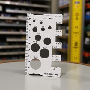 나사 피치 게이지 측정자 간격 측정 도구 비트 볼트 너트 공예 산업 및 가정용
