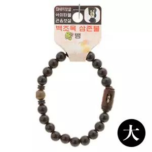 불교 팔찌 액운방지 삼존불 띠 합장주 염주 (대) (뱀)패션 목걸이 우드 나무 선물 종교 재물 행운