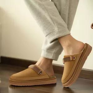 여자 부드러운 퍼 안감 찍직이 스트랩 포인트 실내 실외 슬리사장님사무실슬리퍼 사무실화 층간소음방지슬