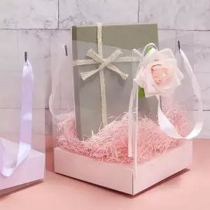 꽃 포장 투명 사각 캐리어 5매상자 선물 박스 케이스 용품