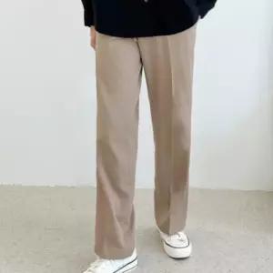 남성 편한 와이드 슬랙스 봄 가을 남자 정장 팬츠 바여름여행룩 동남아 해외 휴가 린넨 넨스판지 일자면지