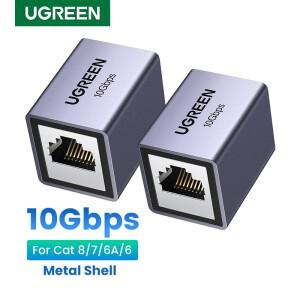 UGREEN-RJ45 커넥터 10Gbps 네트워크 익스텐더 확장 Cat8 이더넷 케이블 어댑터 기가비트 암-암
