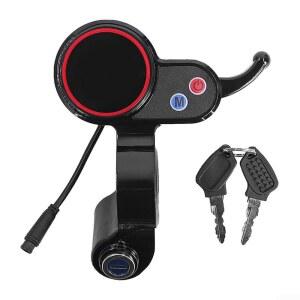 전기 스쿠터 LCD 디스플레이 대시보드 킥스쿠터 M4 스쿠터용 잠금 장치가 있는 H5 엄지 스로틀 6핀 속도 컨트롤러 액세서리용 패널