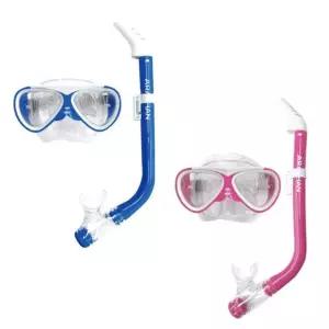 SR 아라칸 스노클 세트 주니어 22어린이물안경 링안경 링수경 링용품 물놀이 바닷가